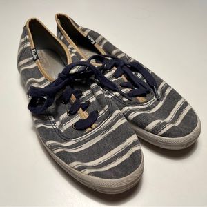 Used size 6.5 keds- blue and white striped - Very comfy!